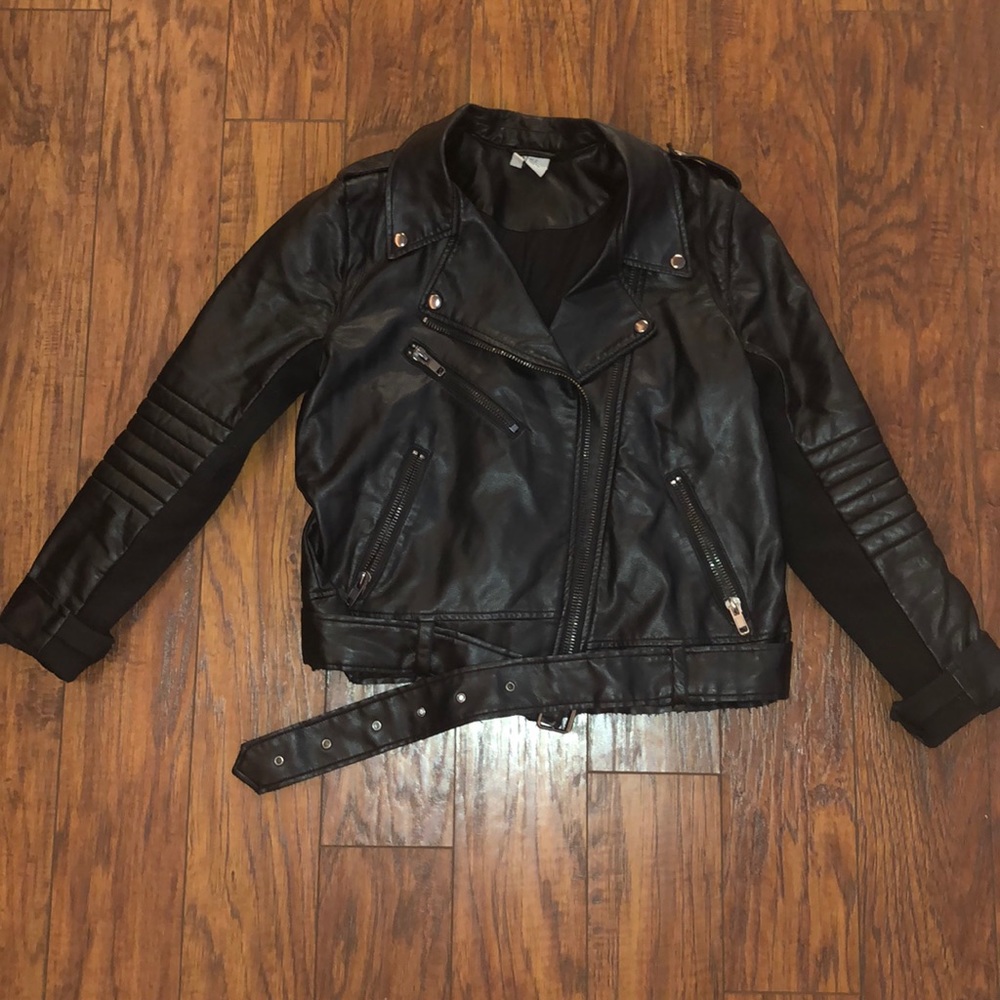 Faux leather jacket